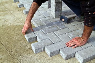 Patio Brick Installation